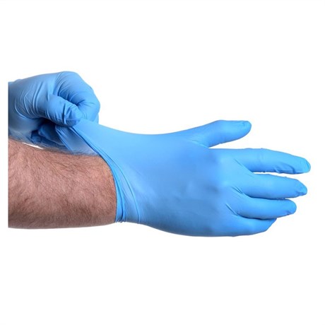 GANT MOYEN NITRILE BLEU (VENDU PAR 100)