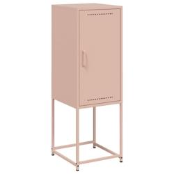 HELLOSHOP26 - Buffet bahut commode armoire meuble de rangement organisateur cuisine salle de séjour salon haut 36 x 39 x 107 cm acier Rose 02_003515_0