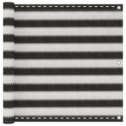 Helloshop26 - Écran de balcon PEHD 90 x 500 cm anthracite et blanc 02_0010339 - 3000563547766_0