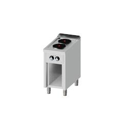 HR FAINCA - Fourneau électrique Série 750 sur placard - 2 plaques CE2P750E en acier inoxydable 18/10 - Puissance 5,2 kW_0