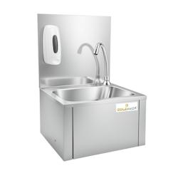 Lave-mains à commande fémorale + Distributeur de savon PREMIUM / GOLDINOX - inox 3701770821471_0