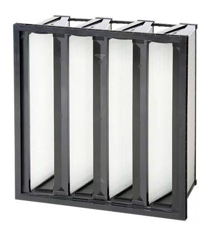 Opakfil ProSafe ES - Filtre de ventilation compact en V - Camfil - Hauteur 592 mm - Conforme normes CE1935:2004, ISO846 et VDI6022_0