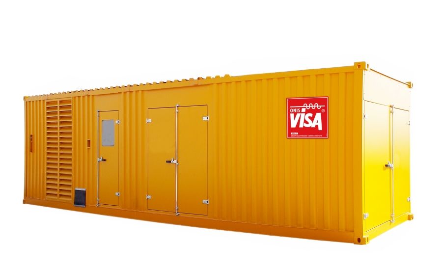 P 1700 CO 50 Hz triphasé - Groupe électrogène en container Visa - 1705.0 kVA_0