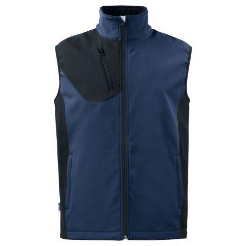 PROJOB 3702 BODYWARMER SOFTSHELL PRIO BICOLORE MARINE - TAILLE S