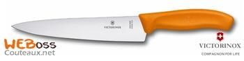 SWISSCLASSIC COUTEAU À DÉCOUPER, 19 CM ORANGE VICTORINOX