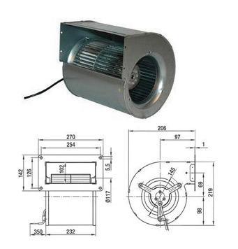 Ventilateur centrifuge d2e 146-ap43-02 ebmpapst-xnw_0