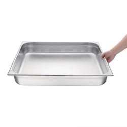Bac Gastro Inox GN 2/1 - 100 mm de profondeur - 29L - Vogue - inox K804_0