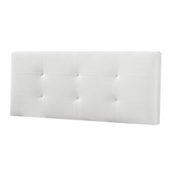 VS Venta-stock Tête de lit Carla 140x60 cm Blanc, rembourrée de Mousse - blanc T20010_0