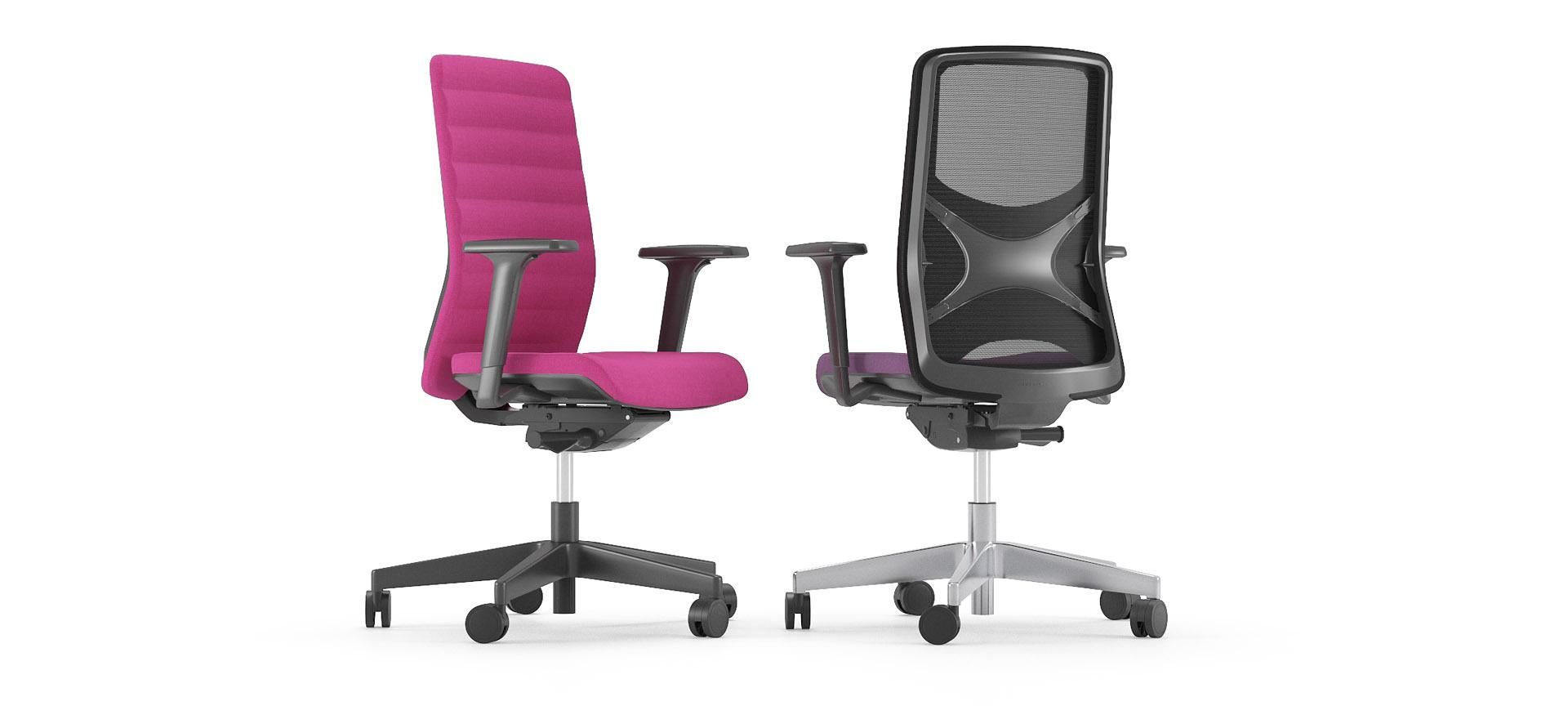 Wind - chaise de bureau ergonomique - Nartubas Furniture UAB - dossier à maillage souple avec support lombaire réglable_0