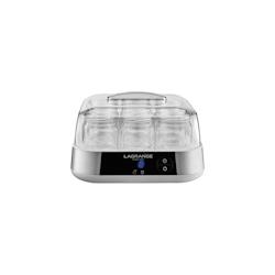 Yaourtière 1,5l Inox 18w 9 Pots De 185g Yaourt Fait Maison Couvercles Inclus Usage Non Intensif Lagrange - gris 3700903383145_0