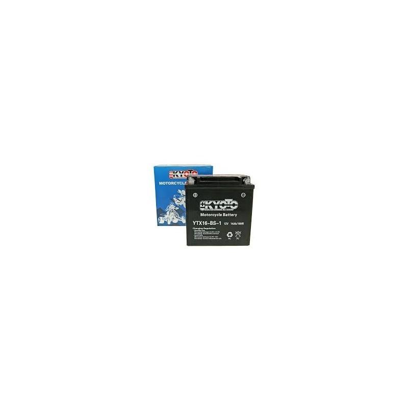 Batterie de démarrage moto YTX16-BS 12V 14Ah - sans entretien - KYOTO/TASHIMA/POWERROAD_0
