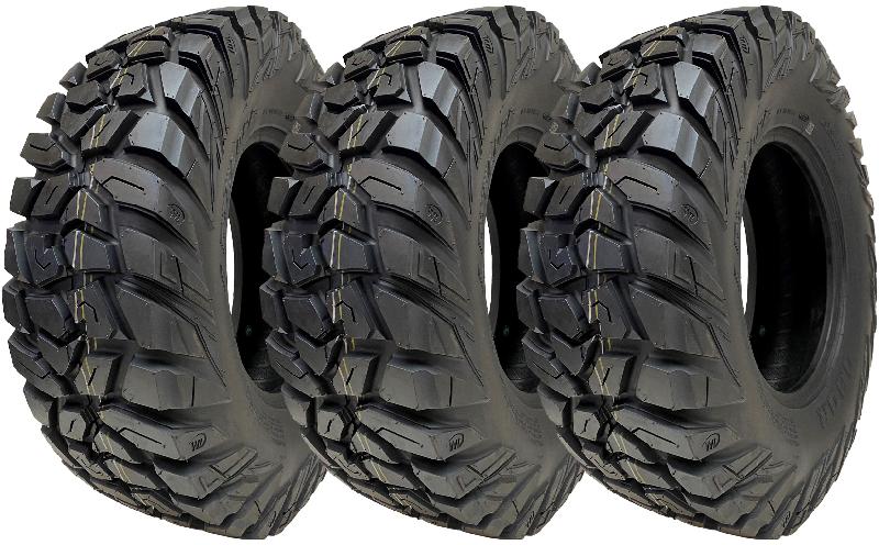 25x8.00-12 ATV 205/80R12 Tyres 8ply WL03 OBOR Antelope 68N Road Legal (Set of 3)_0