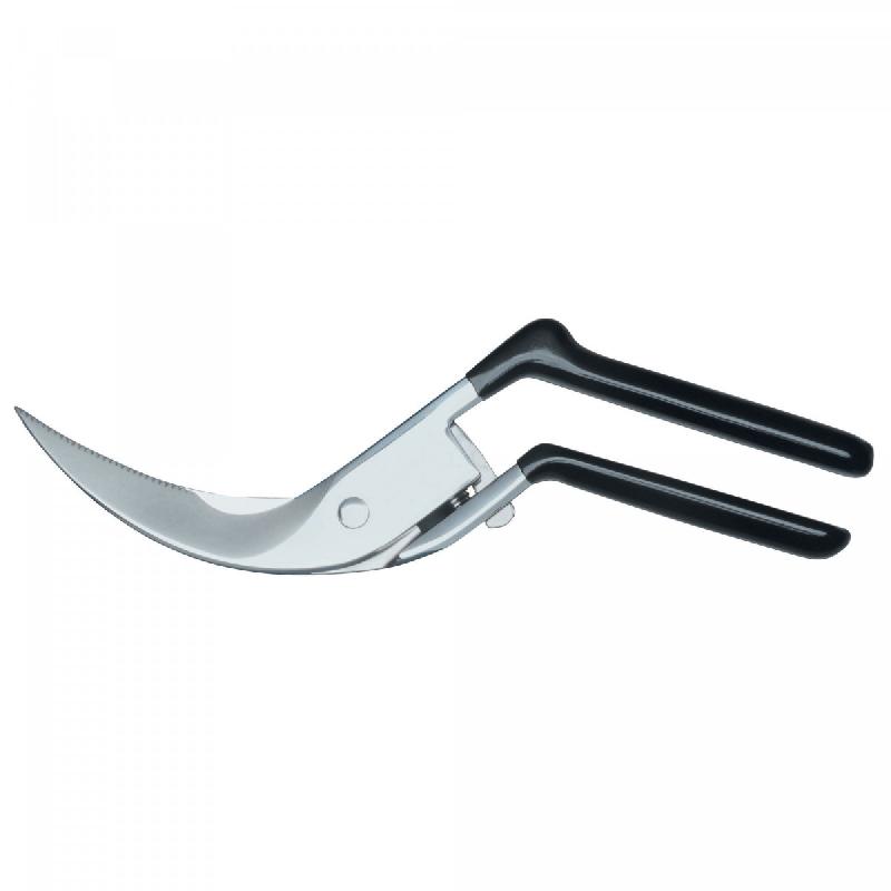 Sécateur grosses volailles 4350-3 - lame incurvée et crantée avec encoche brise-os - acier trempé Compact Steel_0