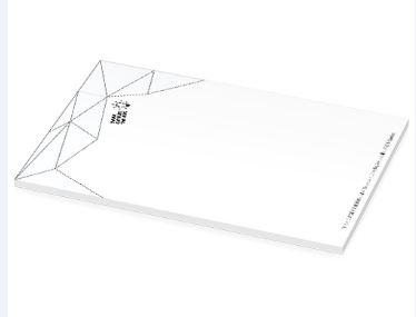 Bloc-notes Budget A6 - blanc - 25, 50 ou 100 feuilles vierges - 80 g/m² - dimensions 105x148 mm_0