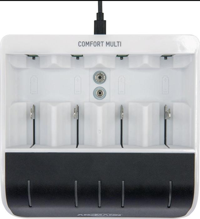 Chargeur rapide NiBC-ComfortMulti-USB-cb avec entrée USB 1,2 V NiMH ANSMANN_0