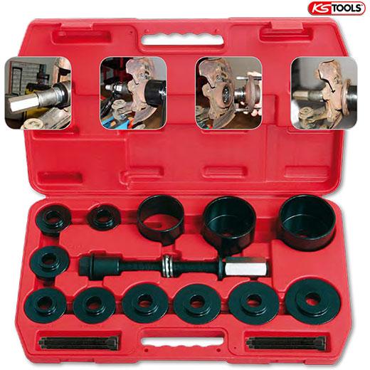Coffret de montage et démontage de moyeux et roulements KSTOOLS - 19 pièces - Garantie à vie_0
