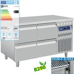 Ensemble table frigorifique Gastro Line PLUS - DT131/R2 avec 2x CA1/2-PM_0