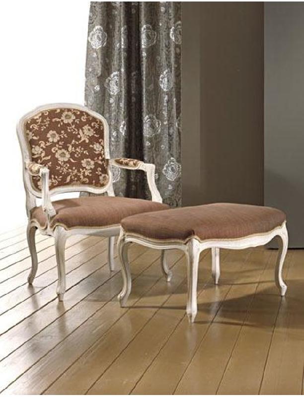 Fauteuil Valence - structure en hêtre - assise et dos rembourrés_0