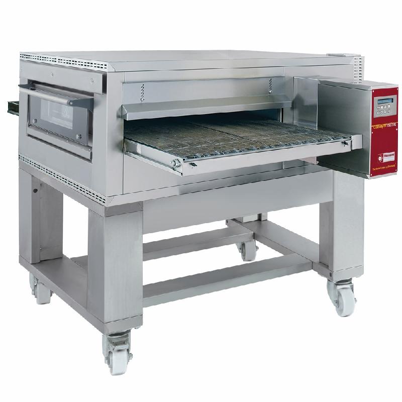 Four électrique à translation ventilé - FTEV100/130-N - Convoyeur 1000 mm pour pizzas - Acier inox AISI 304_0