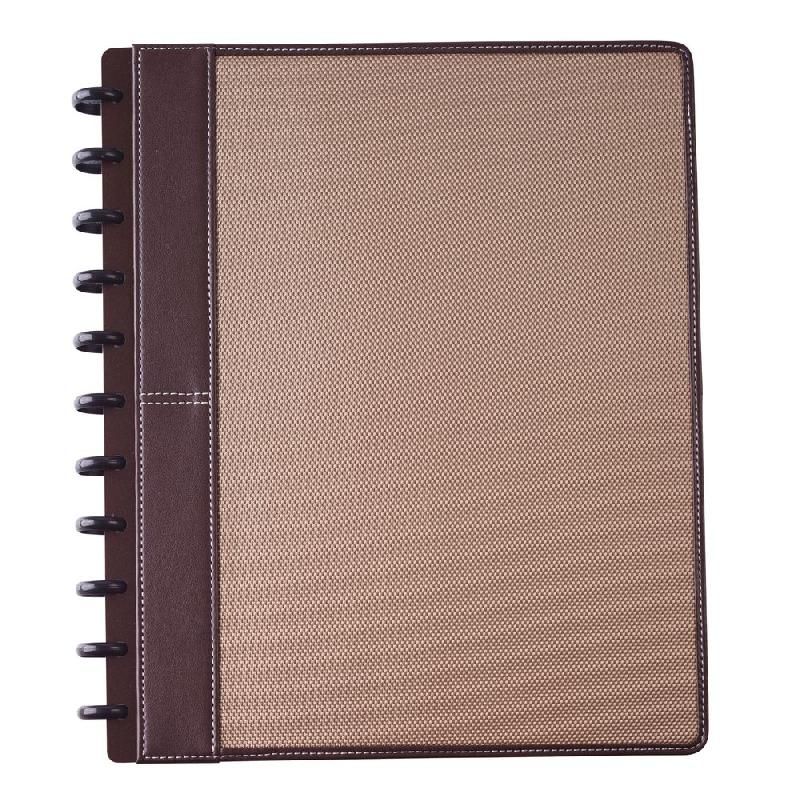 M BY STAPLES CARNET À SPIRALES ARC - FORMAT A4 (100 G/M2) - 60 PAGES LIGNÉES - COULEUR MARRON