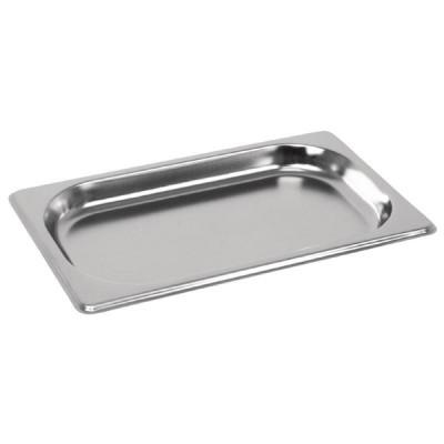 Nis-6xgm312/6xk972 - Lot de 6 bacs gastronormes inox GN 1/4 avec couvercles et poignées - Acier_0