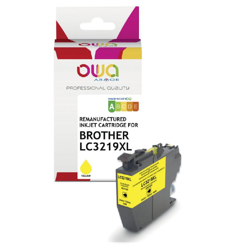 OWA K20783OW Cartouche d'encre remanufacturée compatible BROTHER LC3219XL - Jaune_0