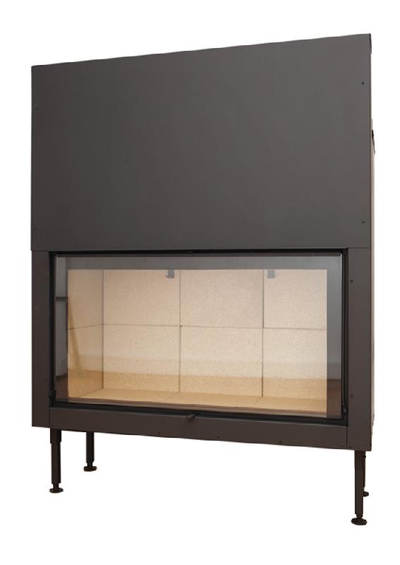 Pack complet insert large vision C-1000ES - porte guillotine 15kW + kit ventilation - marque Termofoc_0
