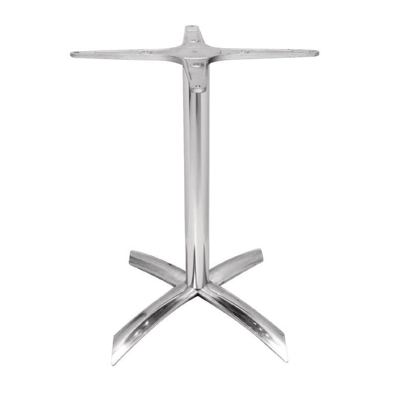 PIÈTEMENT DE TABLE ALUMINIUM - REPLIABLE - 4 PIEDS - H68 CM PROFESSIONNEL_0
