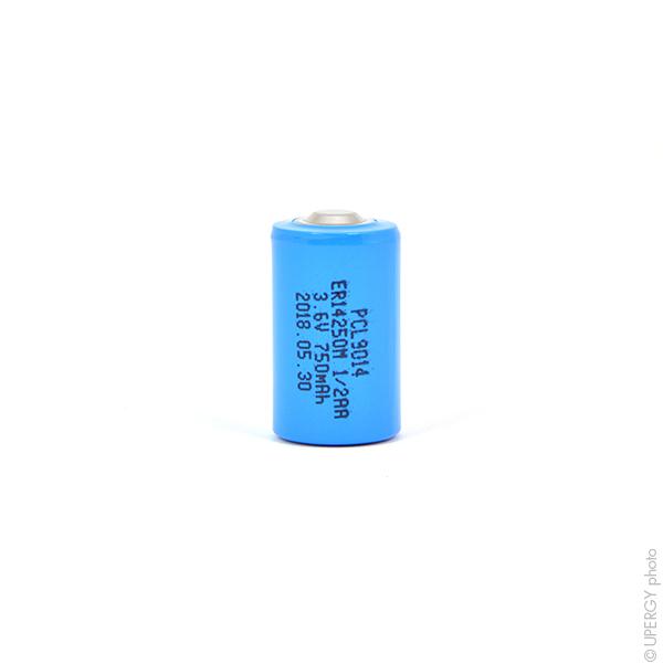 Pile lithium ER14250M 1/2AA 3.6V 750mAh - Marque NX - Haute densité d'énergie et stabilité de tension_0