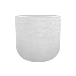 Pot ROND GRAPHIT UP 40cm blanc ceruse 32,5L POETIC - blanc plastique polypropylène 013726 BL.CER CX2_0