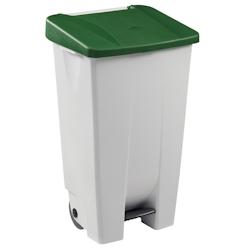 Rossignol - Poubelle mobile à pédale 120L MOBILY - vert - vert plastique 59201_0