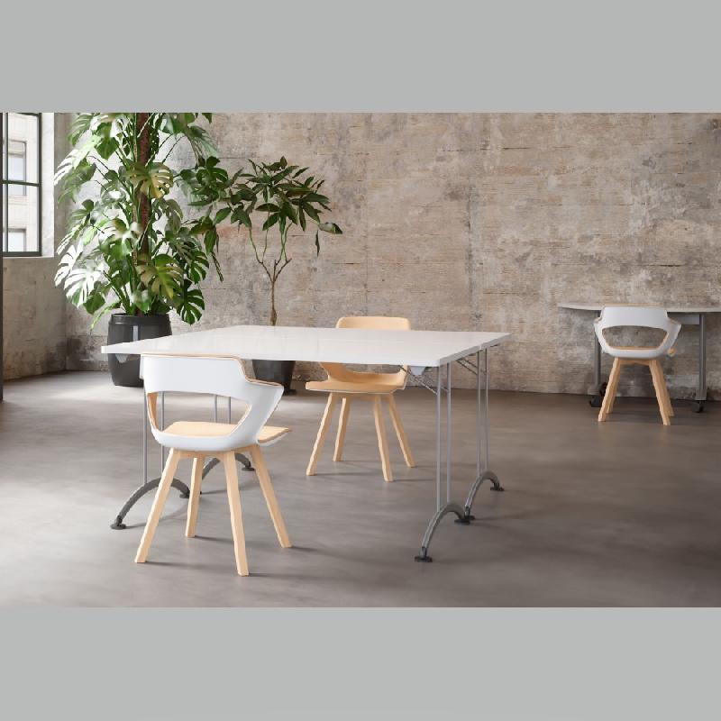Table de réunion pliante SOLUTION - Fabriquée en France - 6 coloris disponibles - Marque Buronomic_0