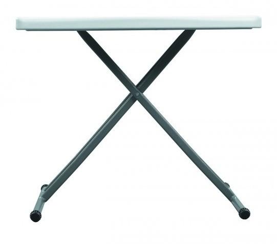 Table pliante en polypropylène réglable en hauteur - Structure acier et traitement anti-UV_0