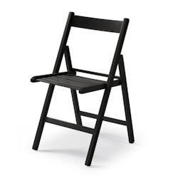 Yelloo - Chaise LIBRO couleur NOIR Pliable Gain de place Bois de hêtre massif - noir Bois massif 949_0