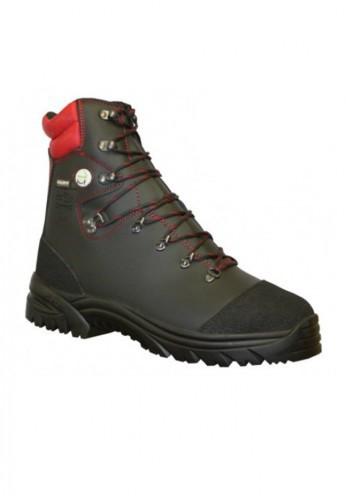 Chaussures de sécurité hautes bûcheron - protection scie à chaîne - cuir pleine fleur - normes EN ISO 17249 et 20345_0