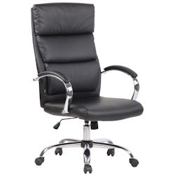 CLP Fauteuil de bureau Bradford Noir /Similicuir - noir polyester 307754_0