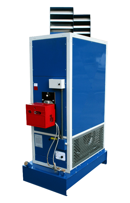 Générateur d'air chaud industriel air pulsé - Fioulcompact avec brûleur fioul et réservoir intégré_0