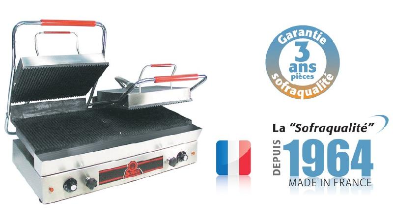 Infra Grills - Série F - Spécial grillades - Haut débit - Plaques rainurées - 400 à 500 pièces/heure - 10054_0