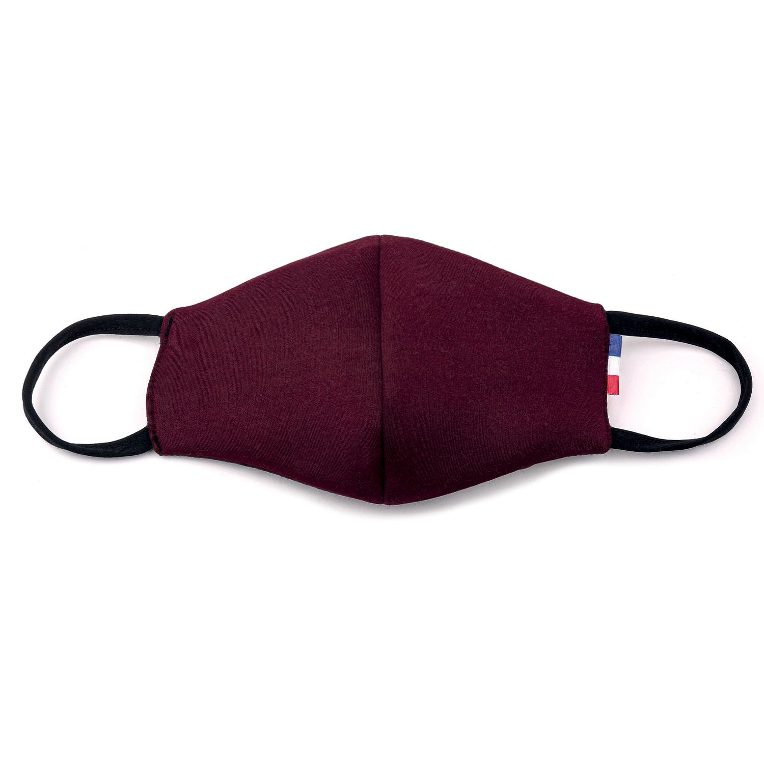 Masque barrière grand public - Aubergine - mixte, lavable, made in France_0