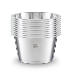 Pack 10x casseroles 22 cm cookvision - Acier inoxydable 18/10 6012200P10_0