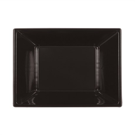 PLATEAU RECTANGULAIRE 23X33 CM PS NOIR (VENDU PAR 20 LOTS DE 25)