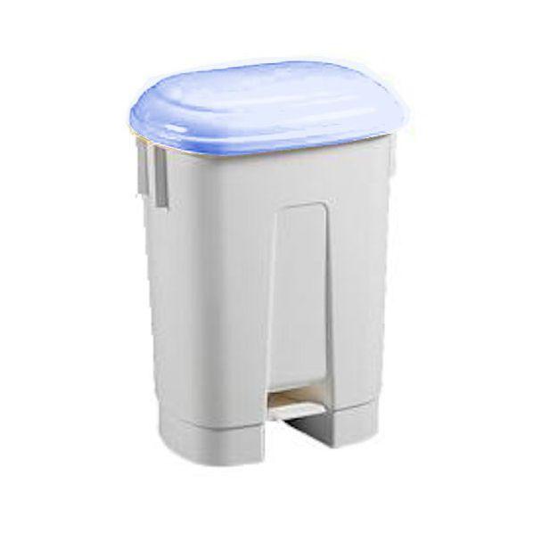 Poubelle de tri sélectif 60 litres - Bleu - Plastibac - Polypropylène recyclable résistant aux chocs_0