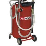 Récupérateur d'huile par gravité et aspiration 90 litres KSTOOLS - Avec monomètre, soupape de sécurité et accessoires_0