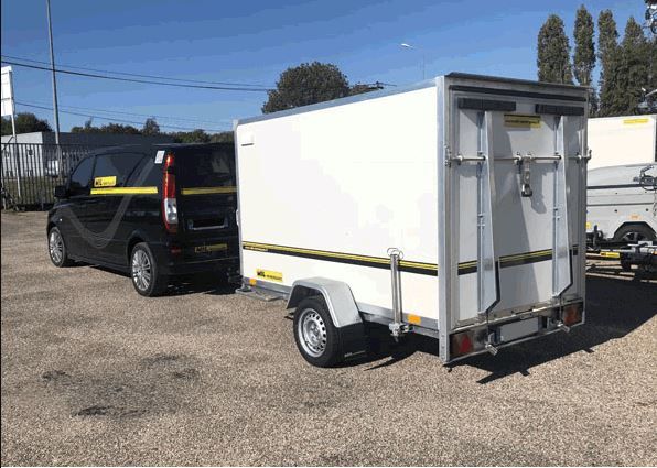 Remorque fourgon 5 polyester alu & multiplis - MIL Remorque - PTAC 750 kg - 204 x 114 x H120 cm_0