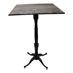 Stamp Reverdy table Jim md plateau marbre marron 70x70 - multicolore multi-matériau 3661365004545_0