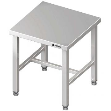 Table de travail inox reforcé sans étagère 800x800x900 soudée - 930088080S_0