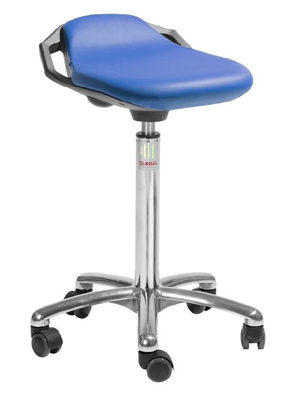 Tabouret assis-debout Space Alu - Hauteur d'assise 510/700 mm - Base à roulettes - Léger et mobile_0