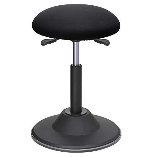 Tabouret ergonomique - siège de travail rotatif à 360° - assis-debout - hauteur réglable 50-70 cm - avec patin antidérapant - 12_0000970_0