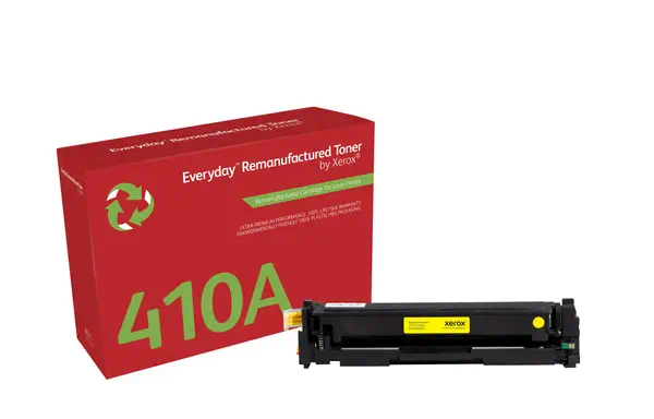 Toner remanufacturé Jaune Everyday¢ de Xerox compatible avec HP 410A (CF412A), Capacité standard_0