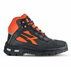 U-Power - Chaussures de sécurité hautes hydrofuges et résistantes KREED - Environnements exigeants - RS S3 SRC CI ESD Noir / Orange Taille 36 - 36_0